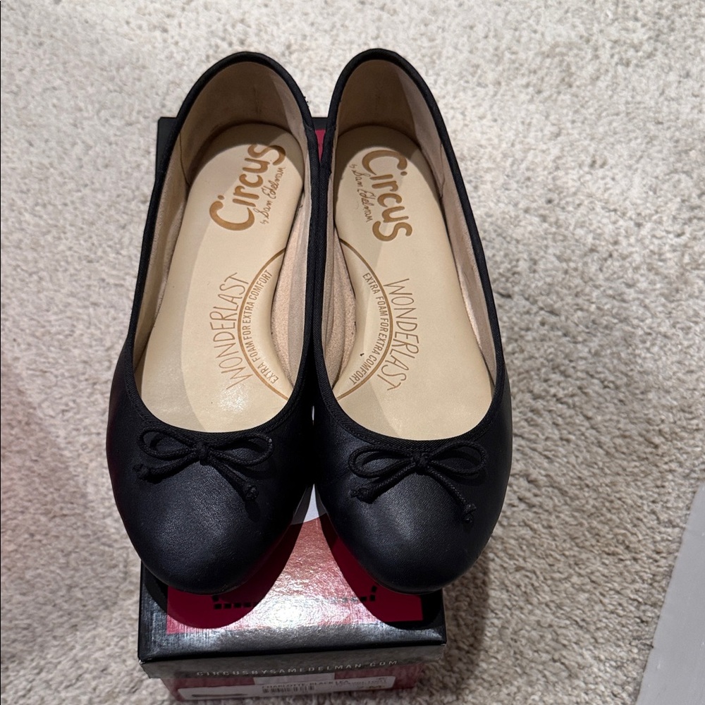 Circus by Sam Edelman Black Flats with Bow